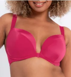 Superplunge Kiss Padded Front Close Plunge Bra Hot Pink 32E