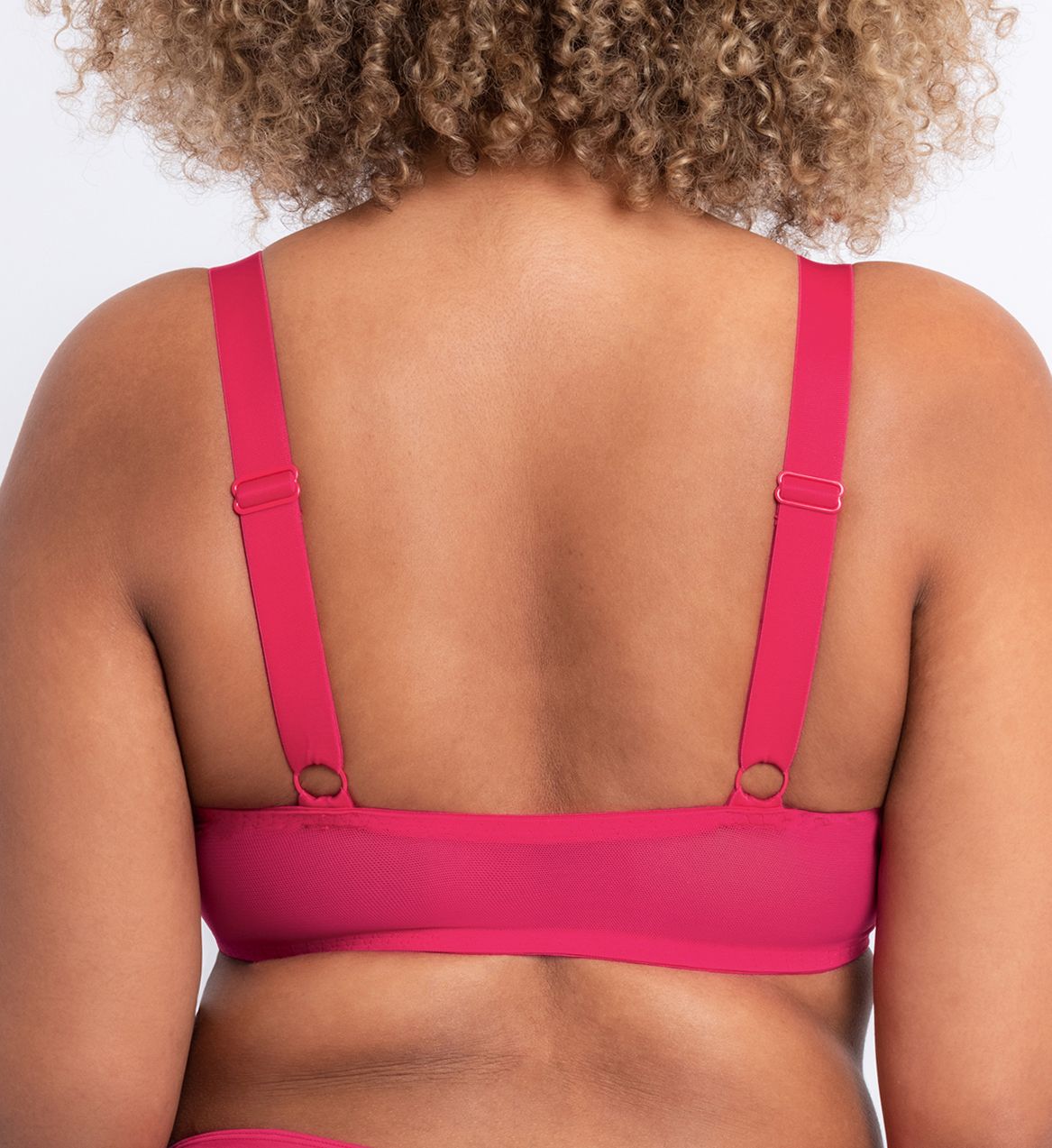 Curvy Kate Superplunge Kiss Padded Front Close Plunge Bra Hot Pink 32E  - Image 2