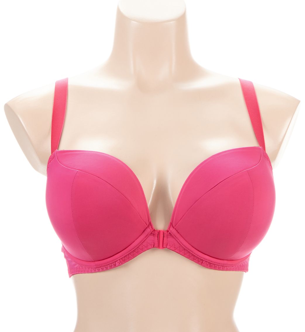 Curvy Kate Superplunge Kiss Padded Front Close Plunge Bra Hot Pink 32E  - Image 1