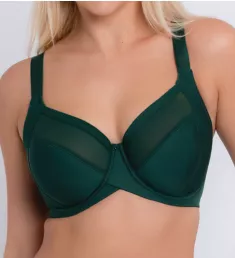 Wonderfully 4 Part Cup Balcony Bra Forest Green 42DD