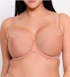 Wonderfully 4 Part Cup Balcony Bra Latte 46DD