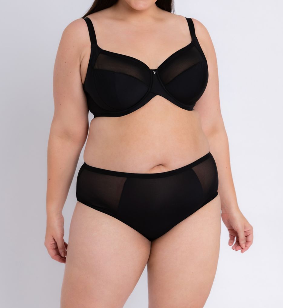 Curvy Kate Wonderfully 4 Part Cup Balcony Bra Black 36K  - Image 9