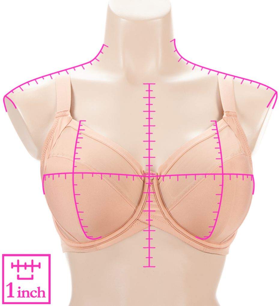 Curvy Kate Wonderfully 4 Part Cup Balcony Bra Black 36K  - Image 3