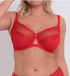 Victory Side Support Multi Part Cup Bra Poppy Red 30D