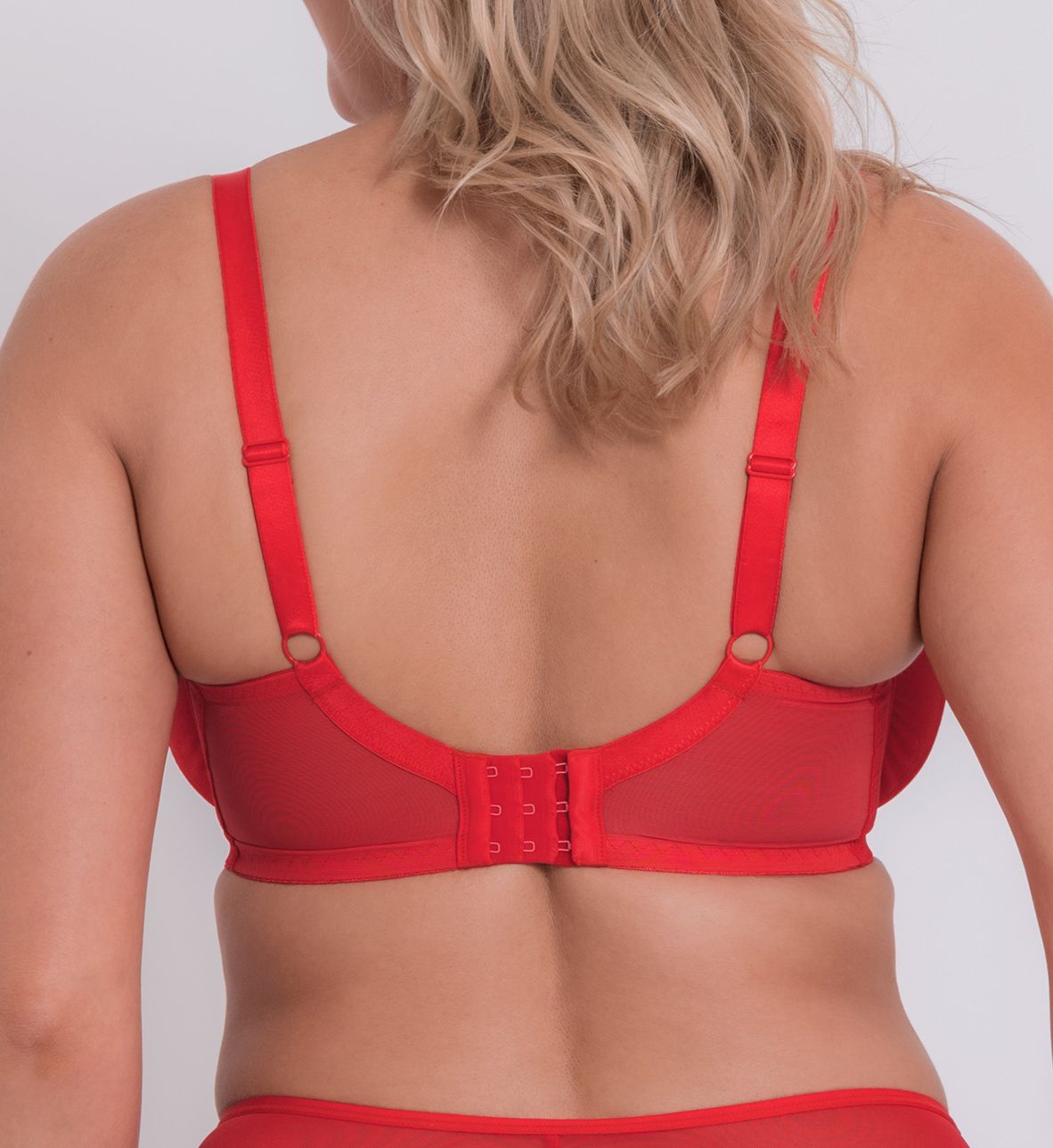 Curvy Kate Victory Side Support Multi Part Cup Bra Poppy Red 40FF  - Image 2