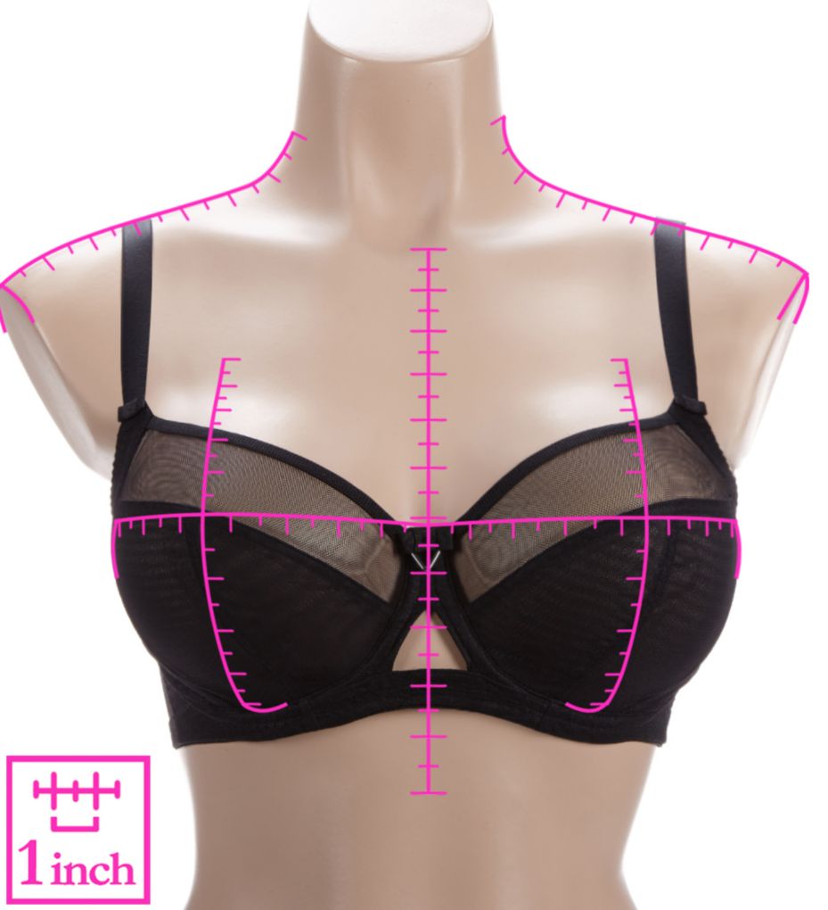 Curvy Kate LATTE Victory Side Support Multi Part Cup Bra, US 34D