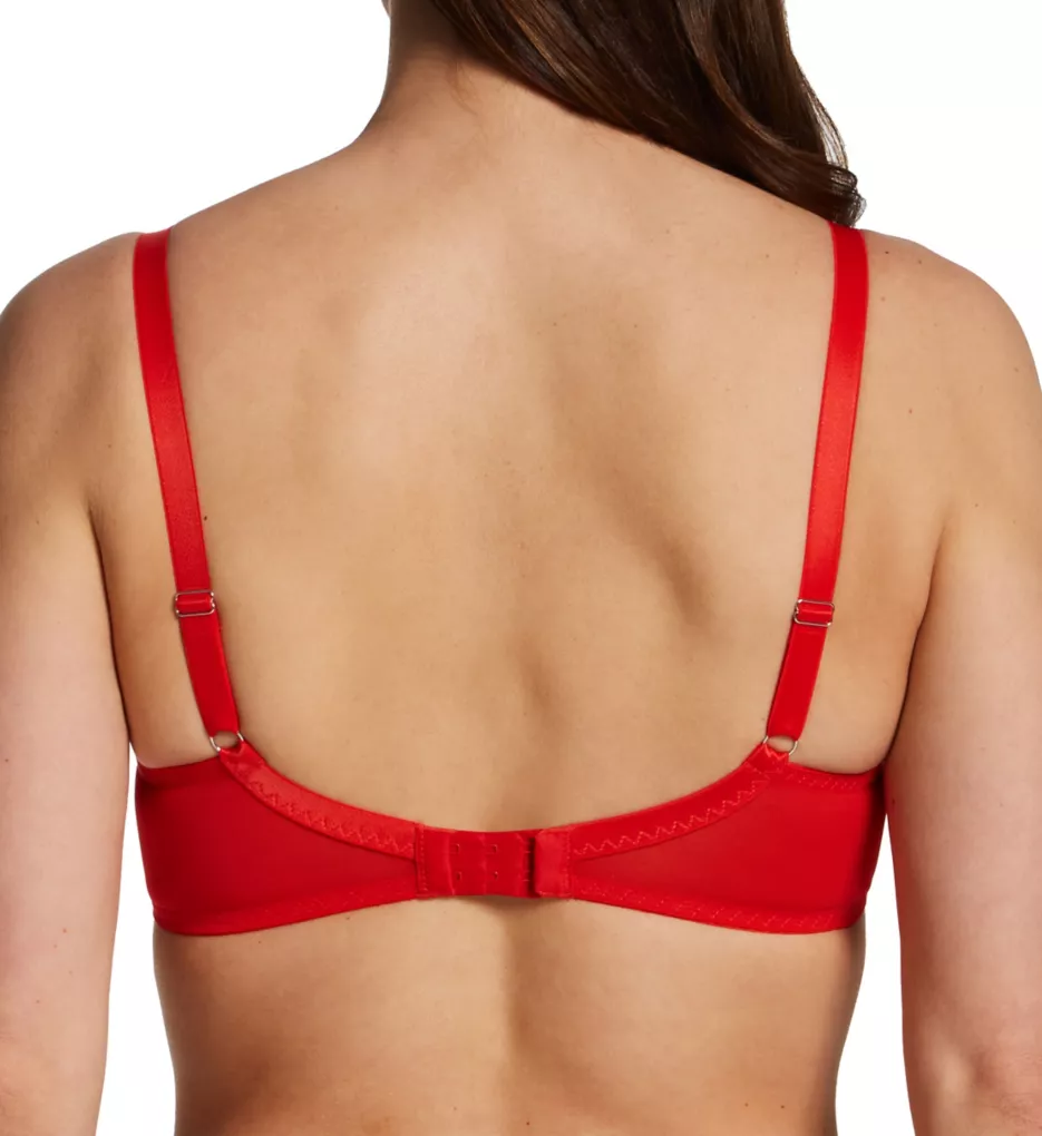Stand Out Scooped Plunge Underwire Bra Fiery Red 30E