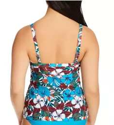 Hibiscus Tankini Swim Top Print Mix 30J