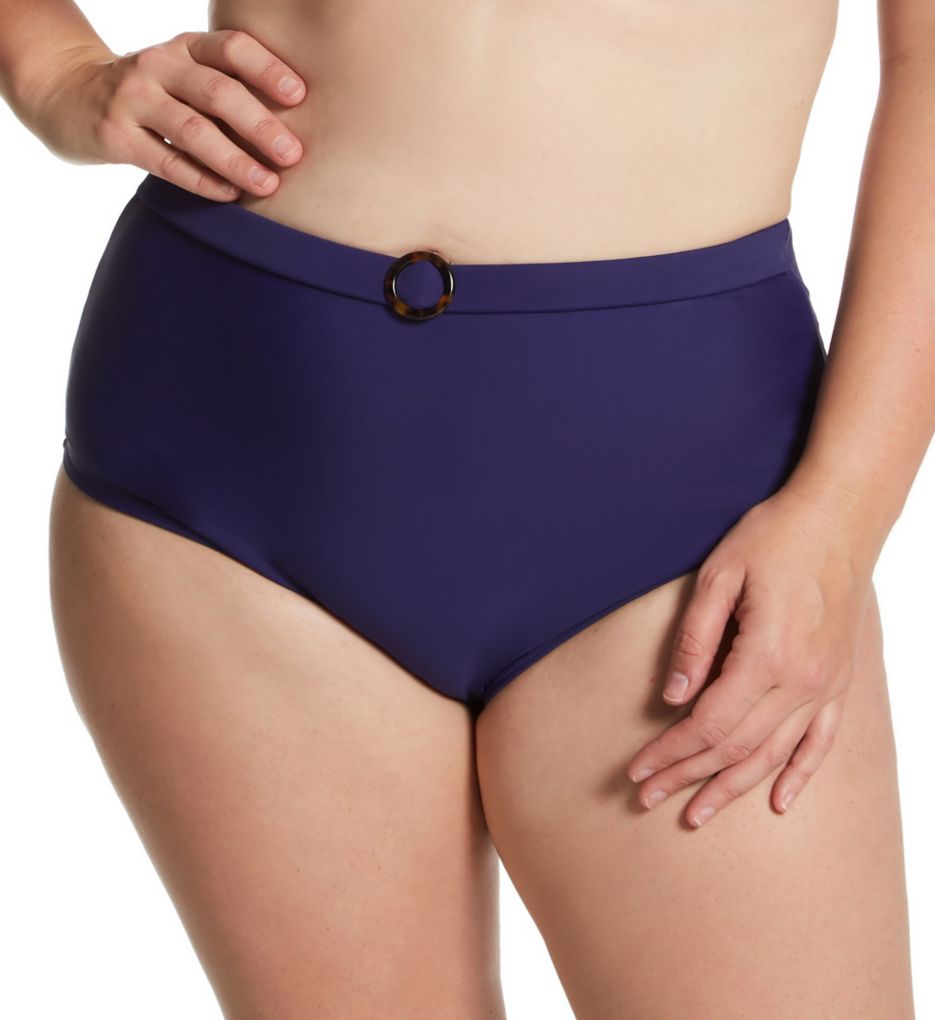 Retro Sun High Waist Brief Swim Bottom-gs