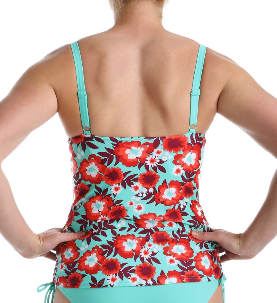 Aloha Padded Balcony Tankini Swim Top-bs