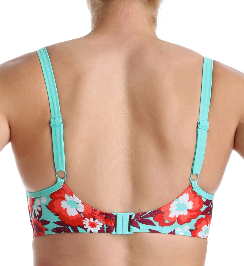 Aloha Padded Plunge Bikini Swim Top-bs