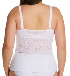 Rush Padded Balcony Tankini Swim Top White 32DD