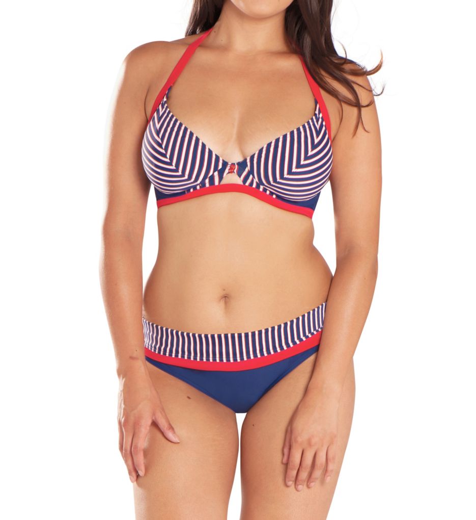 Ahoy Halterneck Bikini Swim Top-cs2