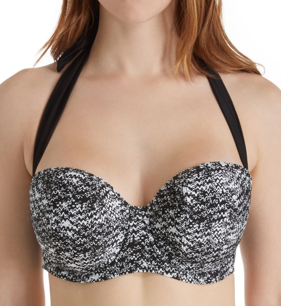 Diffuse Convertible Bikini Swim Top-fs