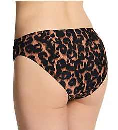 Wrapsody Print Bikini Brief Swim Bottom Leopard Print S