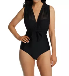 Wrapsody Bandeau One Piece Swimsuit Black 30E