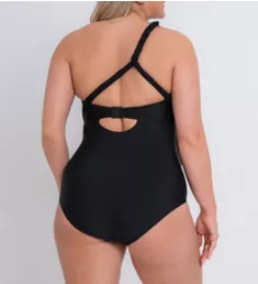 Wrapsody Bandeau One Piece Swimsuit Black 30E