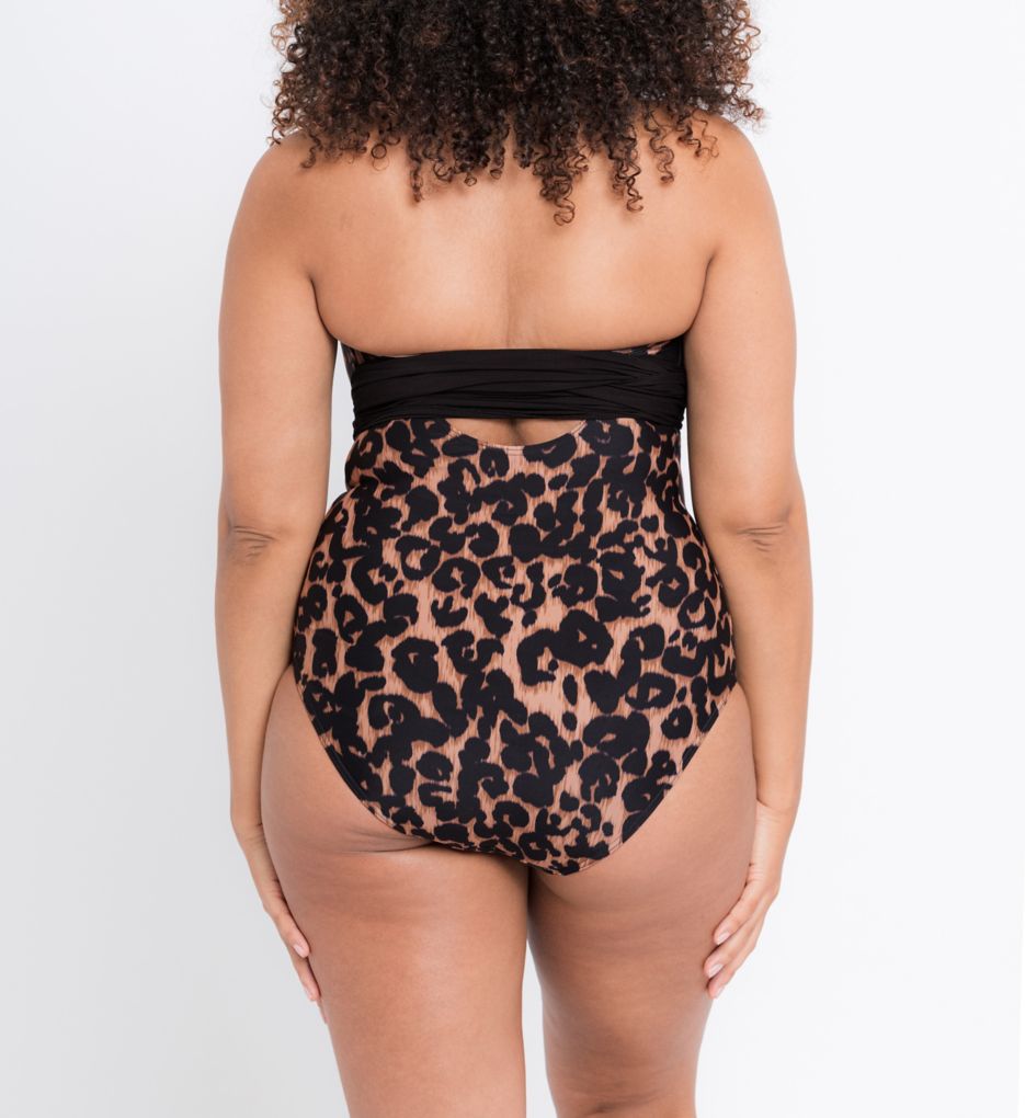 Wrapsody Print Bandeau One Piece-bs