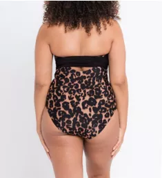 Wrapsody Print Bandeau One Piece Swimsuit