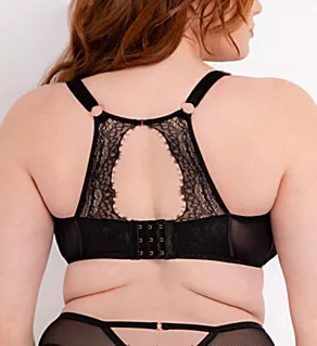 Scantilly Exposed Plunge Underwire Bra Black 32E