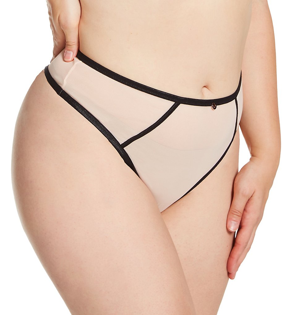 Curvy Kate - Curvy Kate ST1212 Scantilly Exposed Thong (Pink/Black XL)