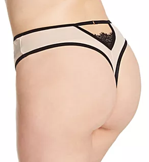 Scantilly Exposed High Waist Thong Pink/Black S