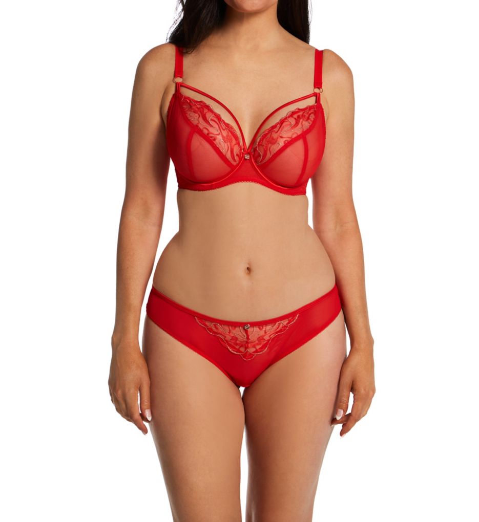 Scantilly Unchained Plunge Bra Deep Red - 30F