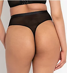 Scantilly Lovers Knot Thong Panty Black/Latte S