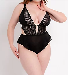 Scantilly After Hours Lace Teddy Black S