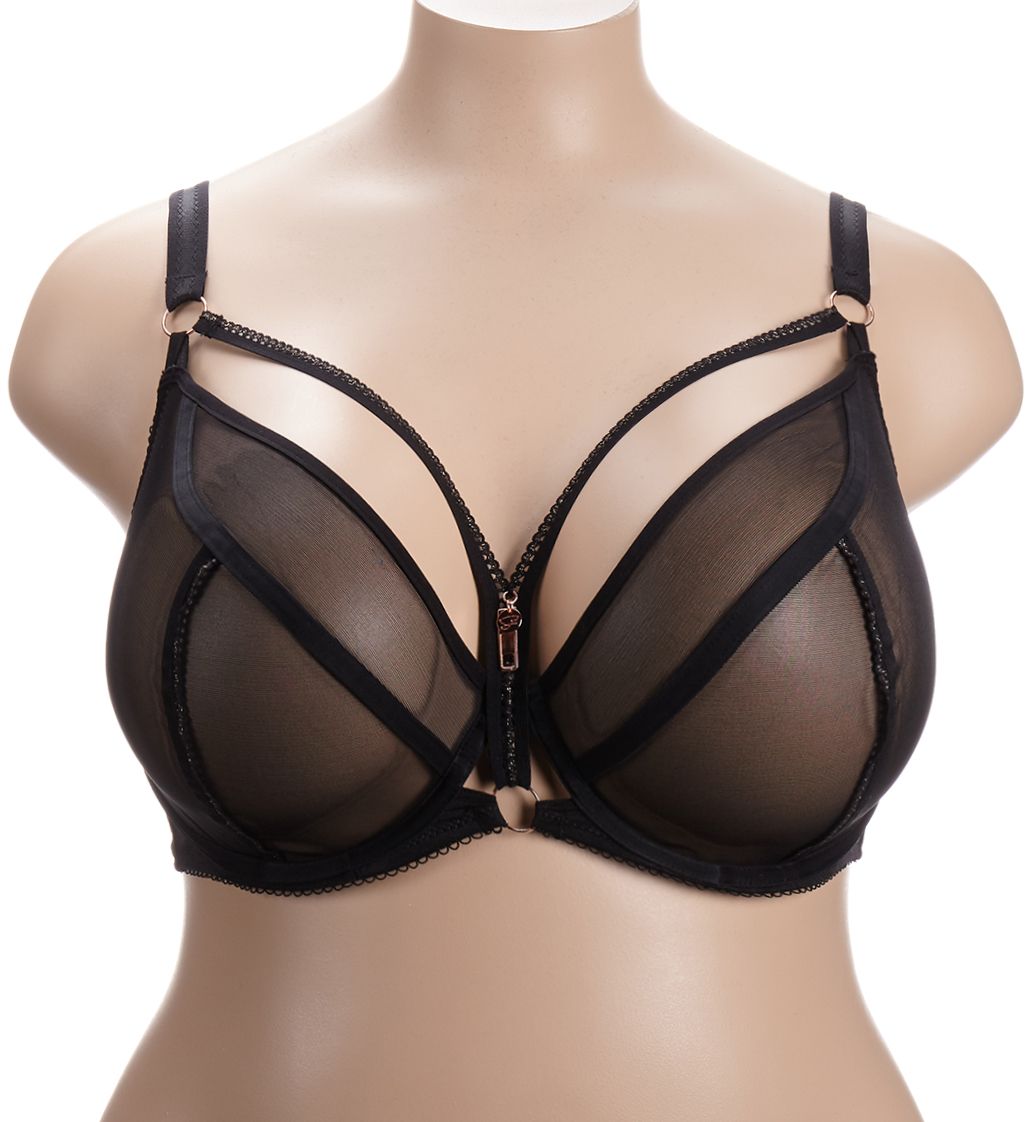 Curvy Kate Scantilly Unzipped Plunge Bra Black 30F  - Image 1