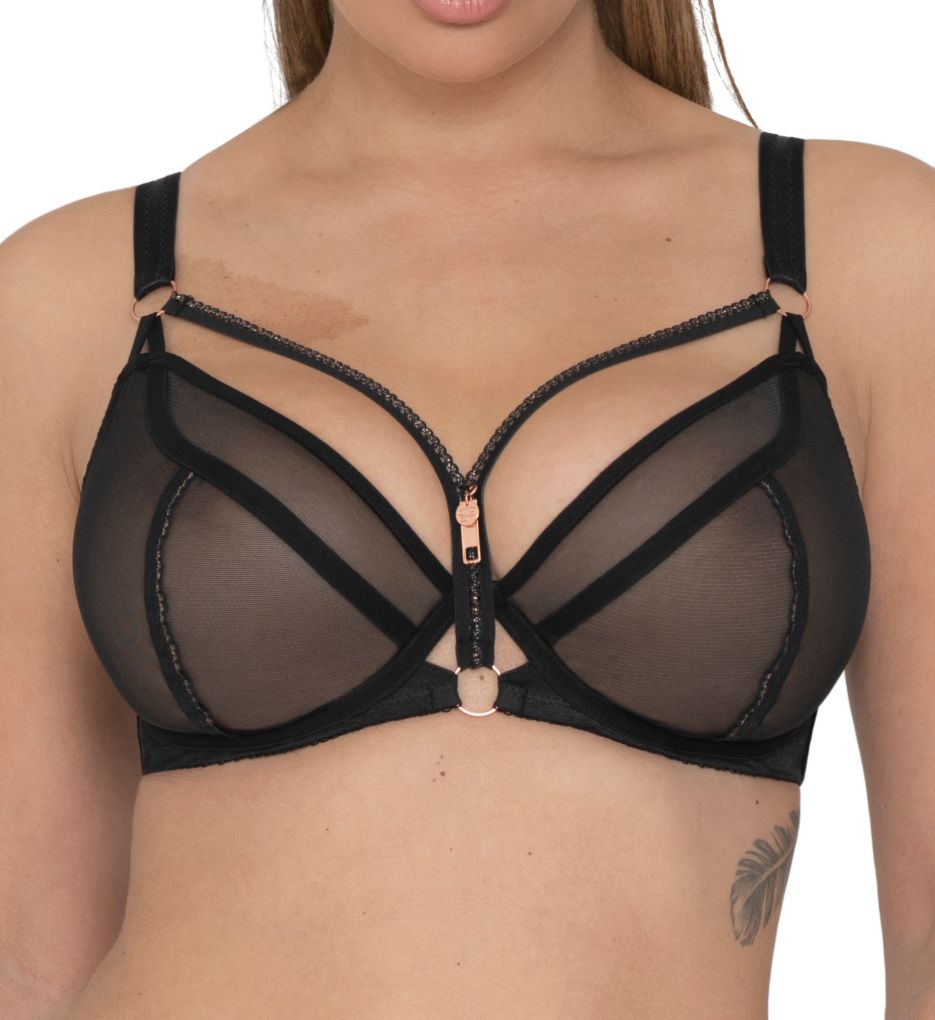 Front Closure Bras Tagged zipper - Midnight Magic Lingerie