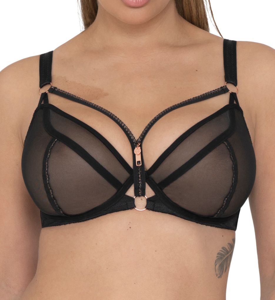 Scantilly Senses Plunge Bra Black - 34FF