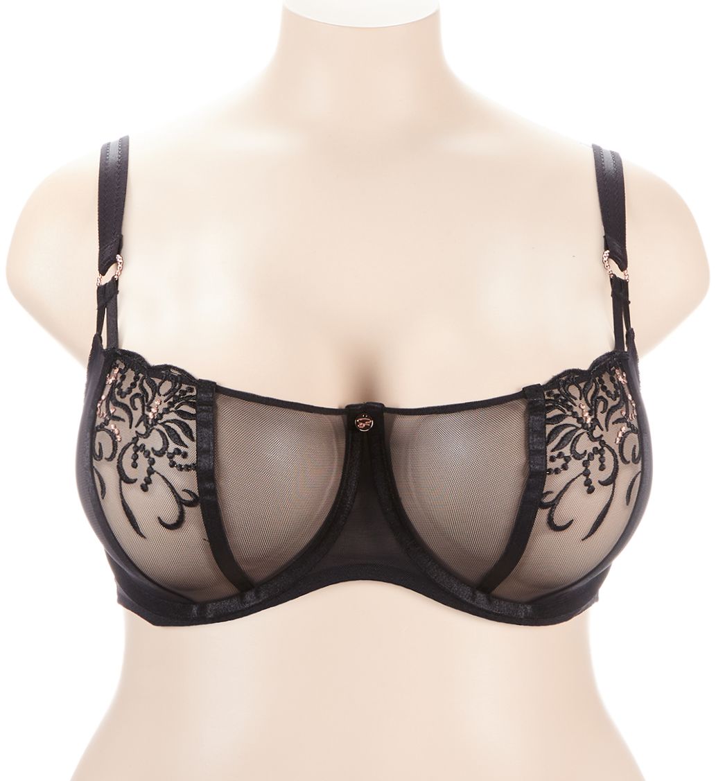Curvy Kate Ornate Non-Padded Balcony Bra Black 32GG  - Image 1