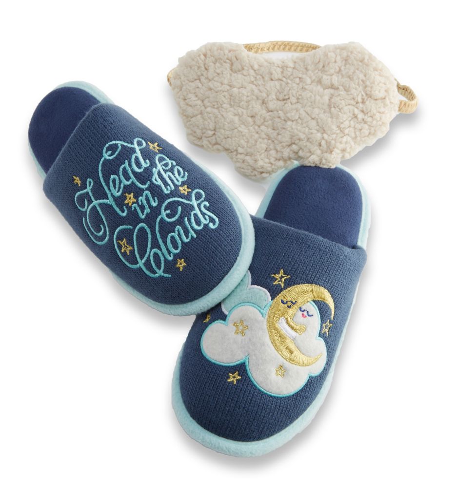 Clouds Memory Foam Slipper & Eye Mask Set-cs1