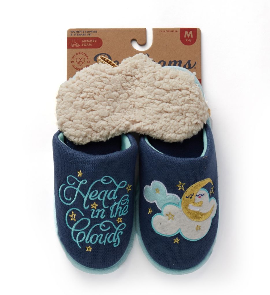 Clouds Memory Foam Slipper & Eye Mask Set-cs2