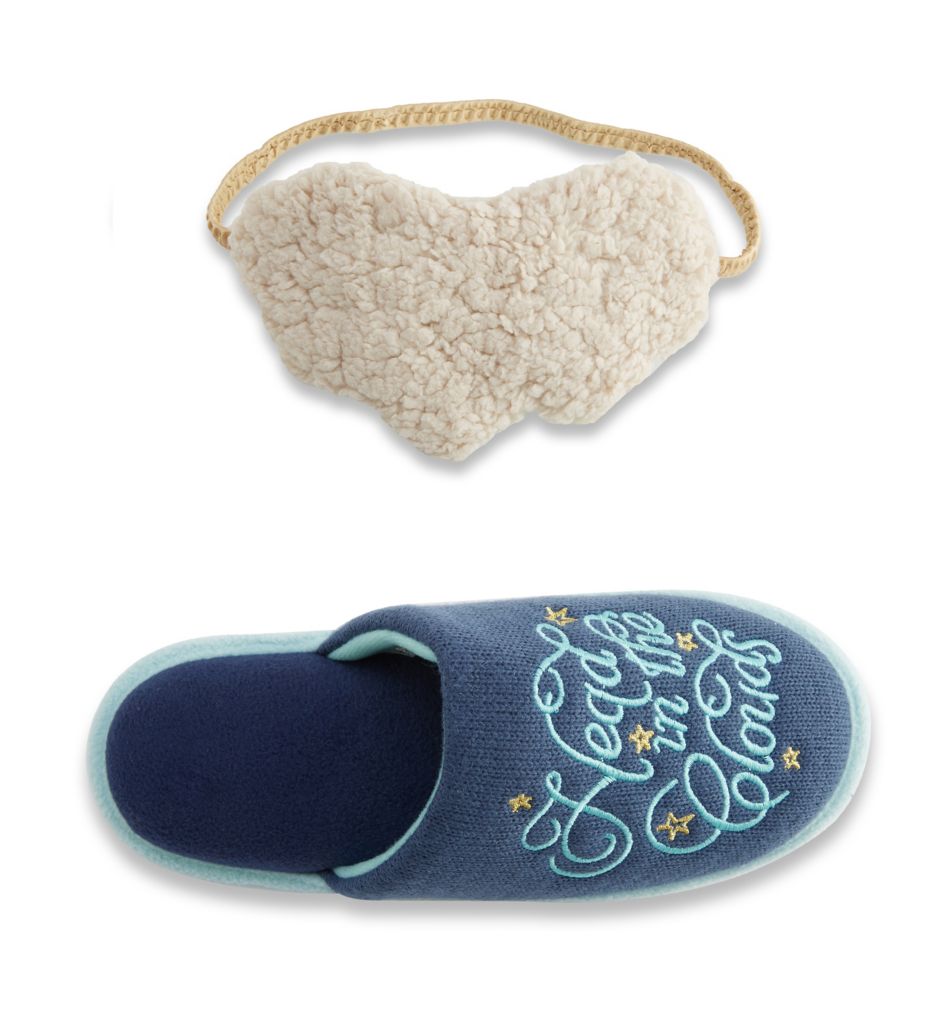 Clouds Memory Foam Slipper & Eye Mask Set-fs