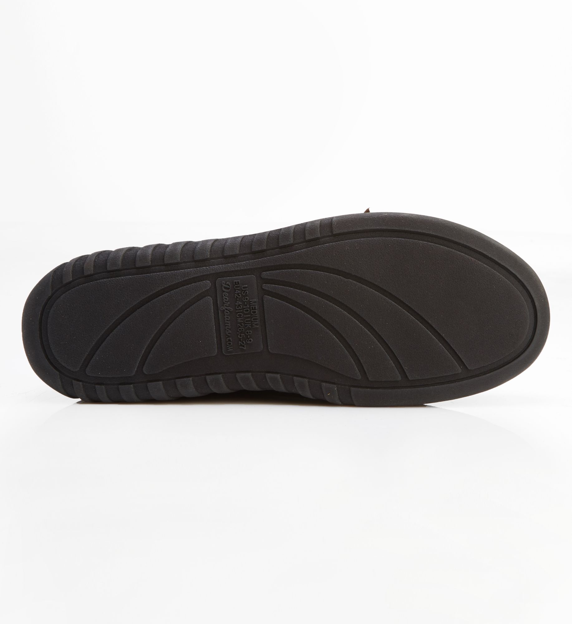 Dearfoams Ethan Perforated Micro Suede Moccasin BLK XL  - Image 2