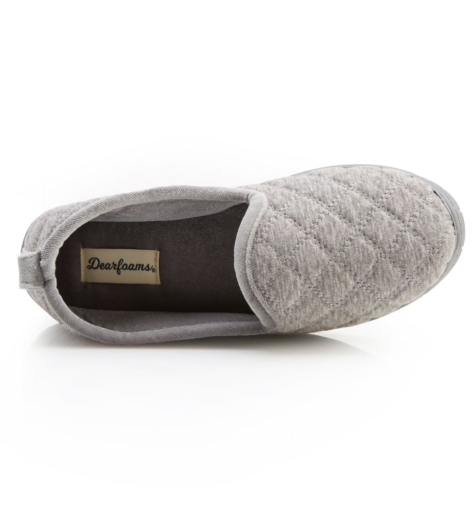 Rachel Quilted Jersey Closed Back Slipper-fs