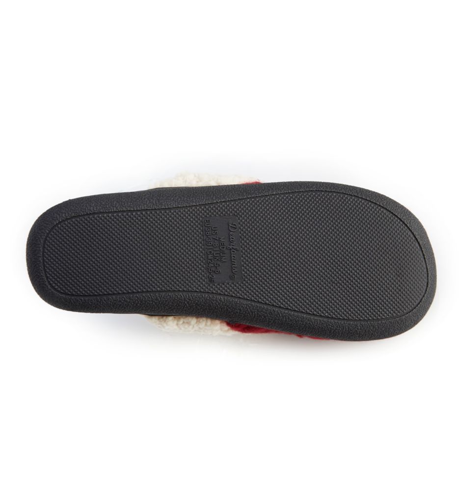 Textured Knit Closed Toe Scuff Slipper