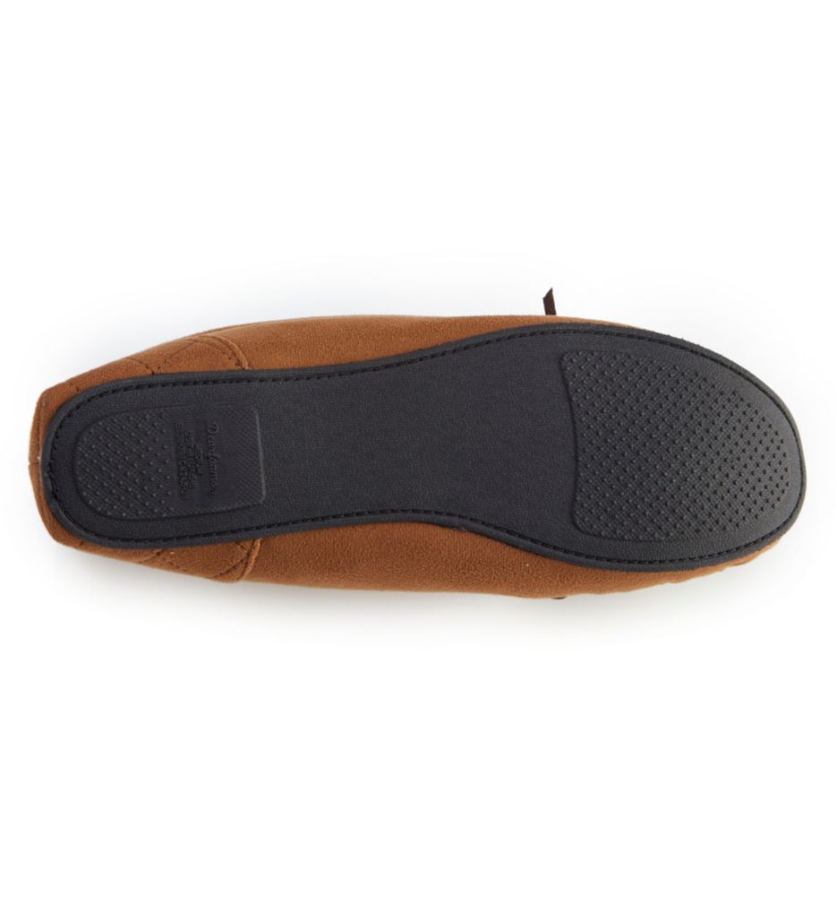 Microsuede Moccasin With Quilted Tab Slipper