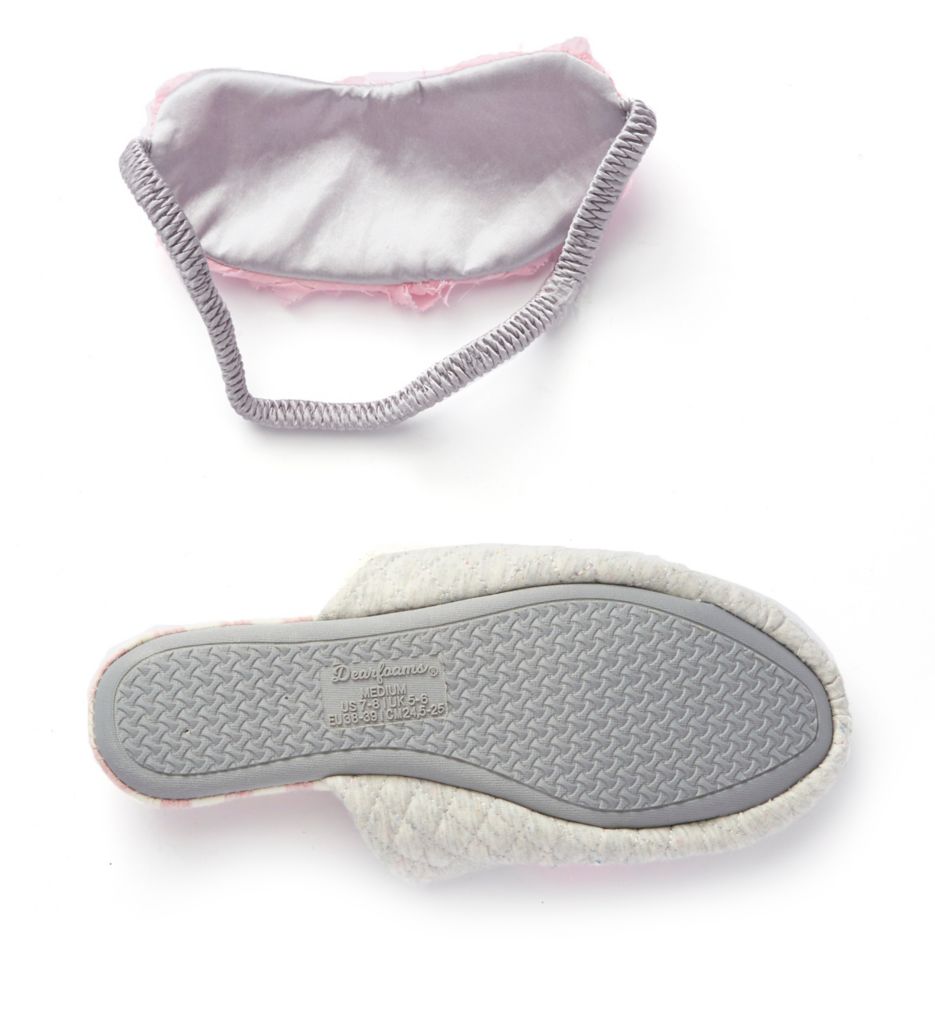 Heart Closed Toe with Scuff Slipper and Eye Mask