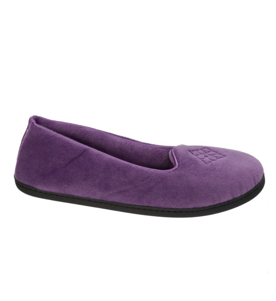 Rebecca Microfiber Velour Closed Back Slipper-cs2