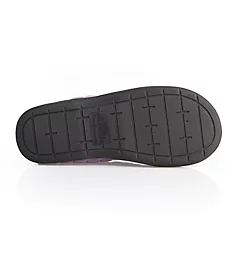 Darcy Velour Clog Slipper with Quilted Cuff Smokey Purple S
