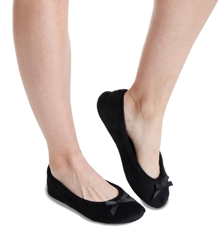 Plush Velour Ballerina Slipper-cs1