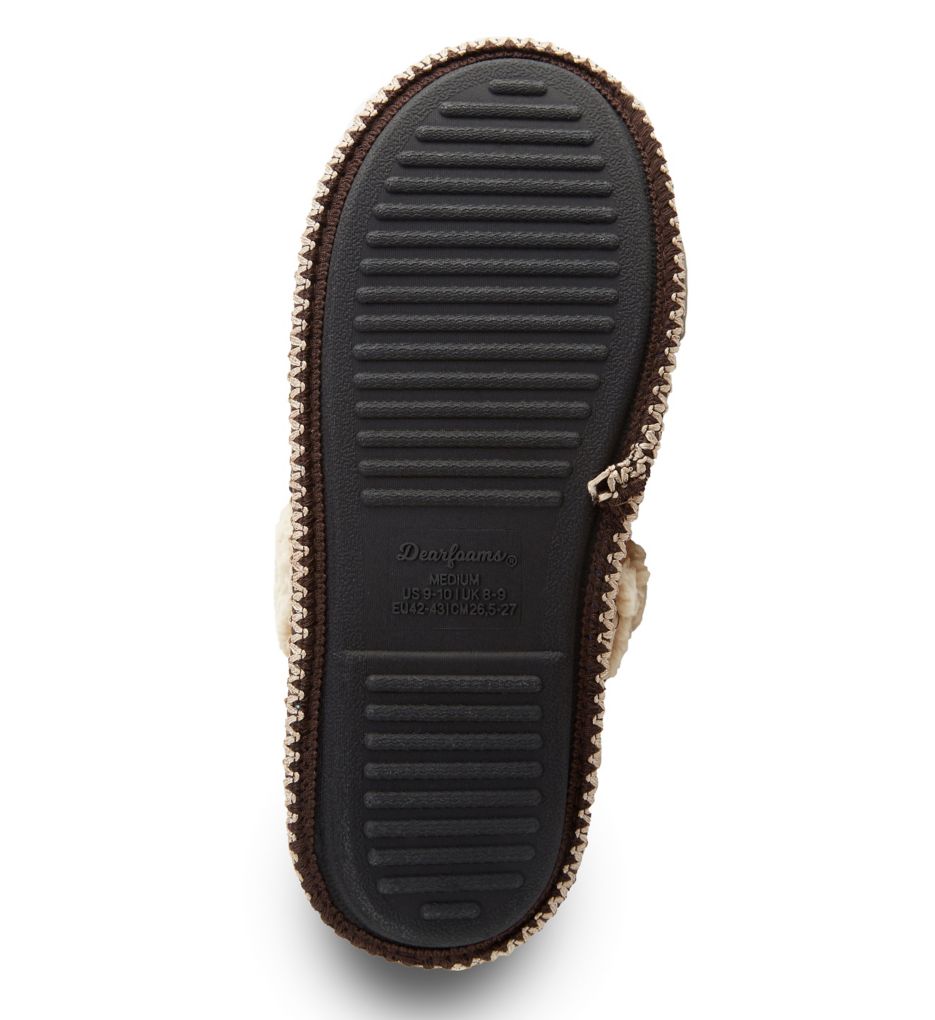 Microsuede Quilted Scuff Slipper With Memory Foam