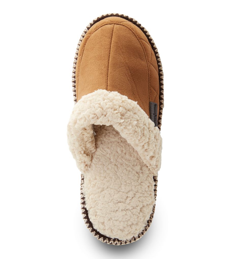 Microsuede Quilted Scuff Slipper With Memory Foam-fs