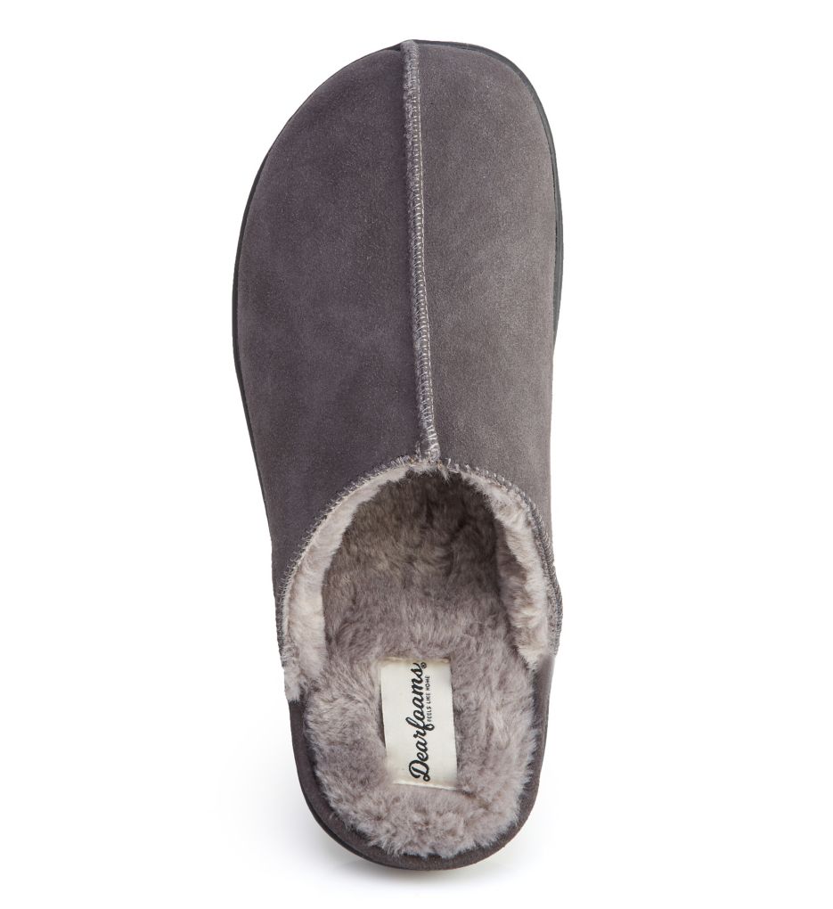 Center Front Seam Suede Scuff Slipper-fs