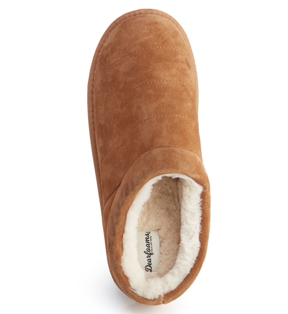 Suede Quilted Clog With Memory Foam-fs