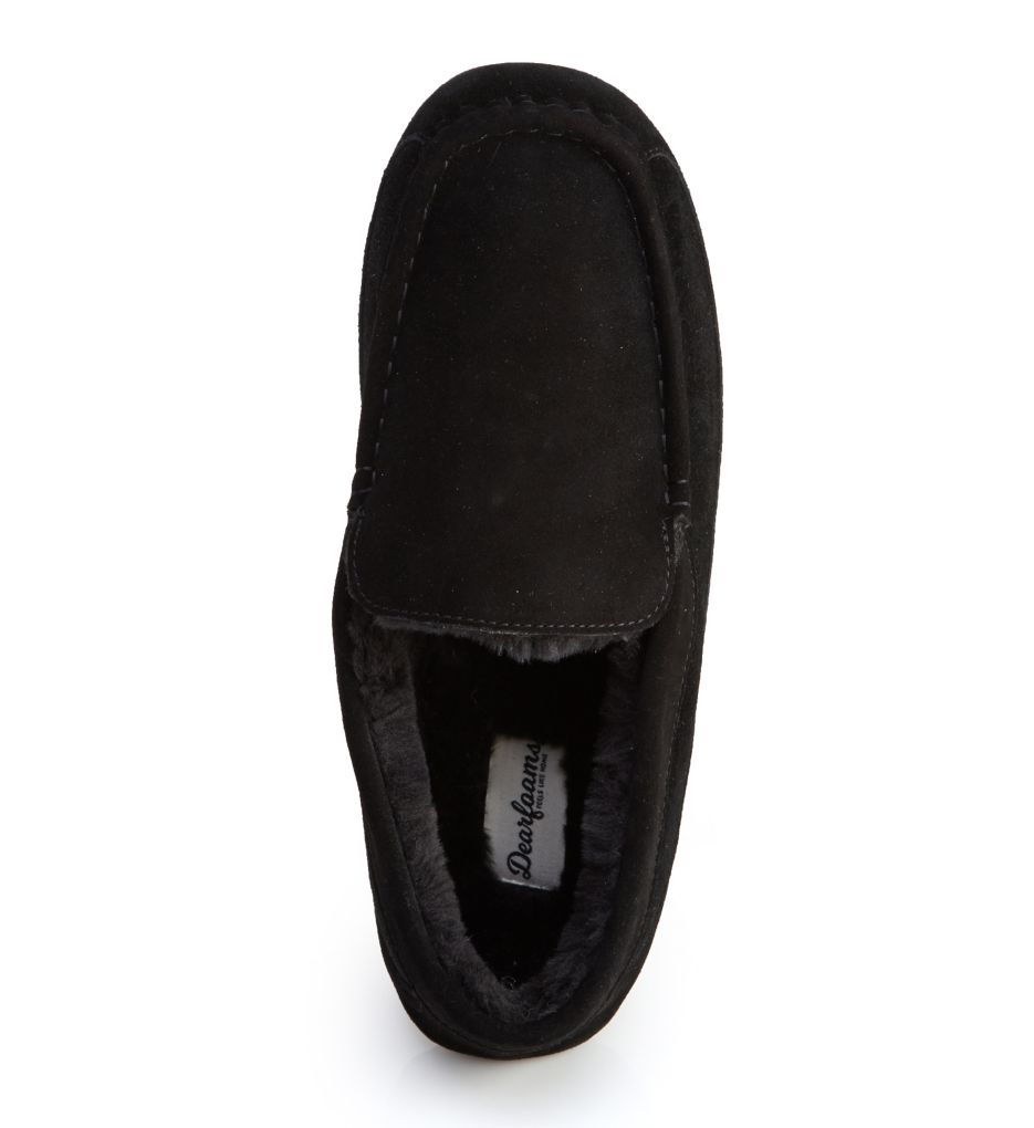 Suede Driver Moc Slipper with Memory Foam-fs