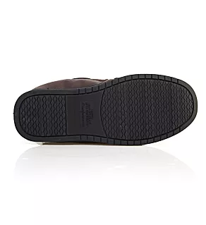 Microfiber Suede Moc Tie Slipper With Memory Foam Pavement 2XL